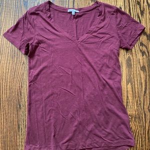 Charlotte Russe Maroon V-Neck